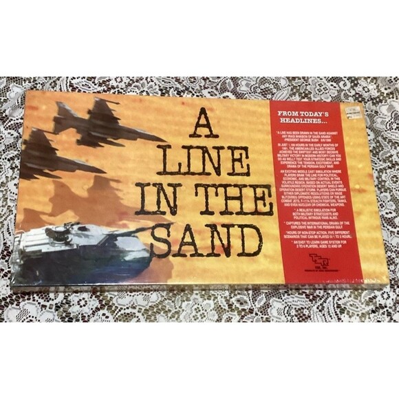 TSR Board Game A Line in the Sand 1991 Desert Shield Persian Gulf Sealed In Box - Picture 2 of 14